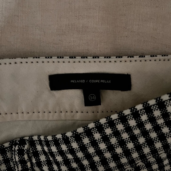 Checkered, black and white, trousers. - Picture 7 of 7